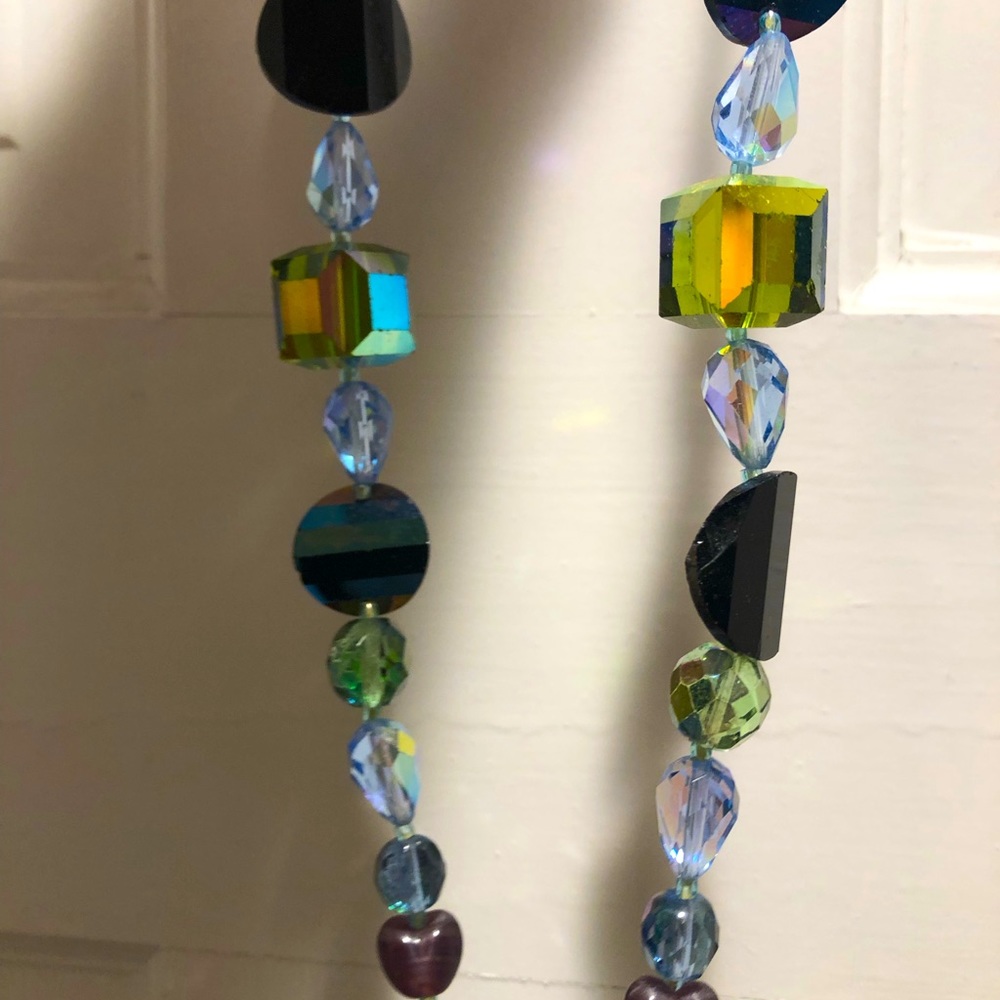 Handmade necklace with vintage glass beads
